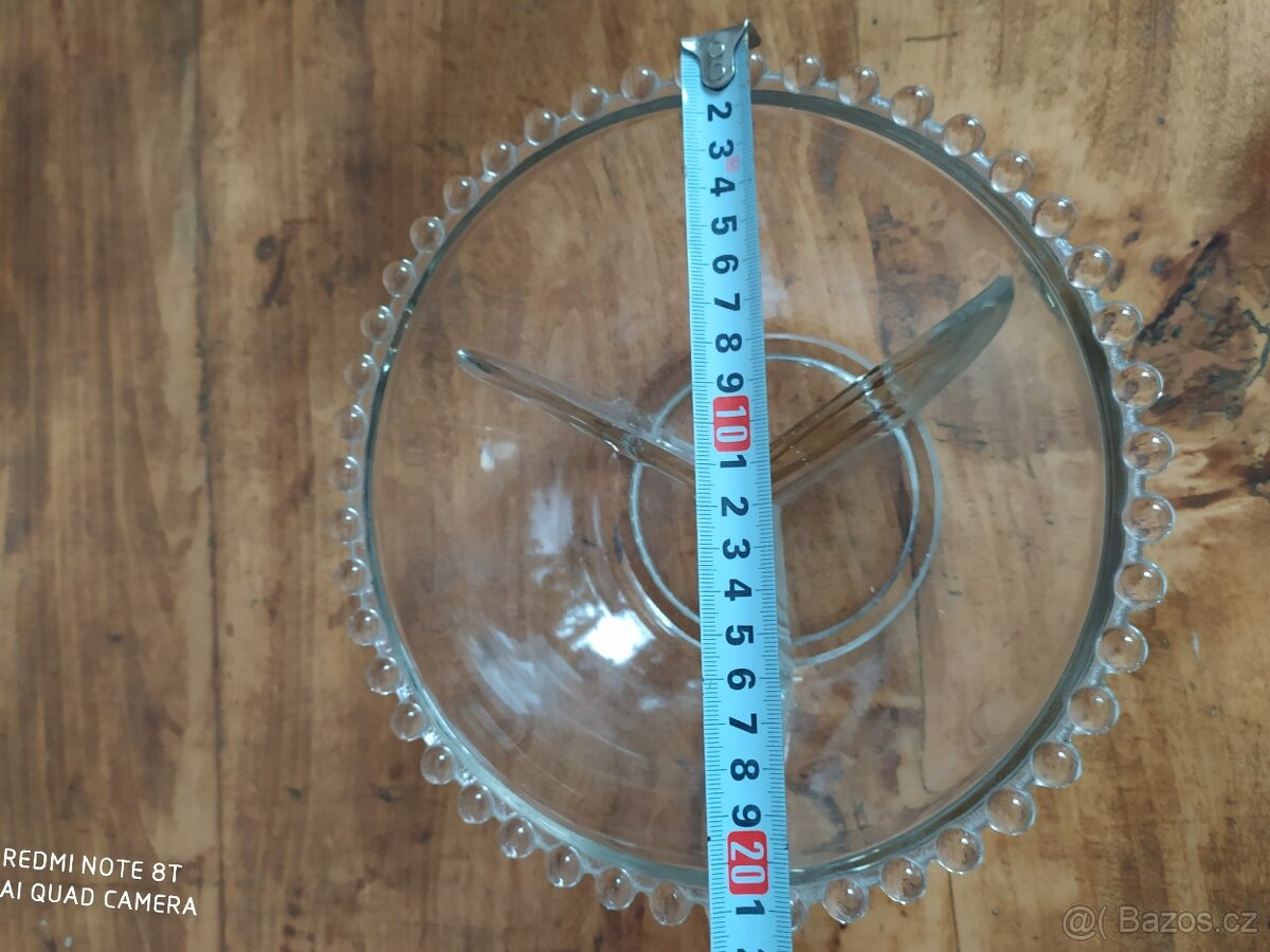 Retro, poctivé,krásné čiré sklo - 7