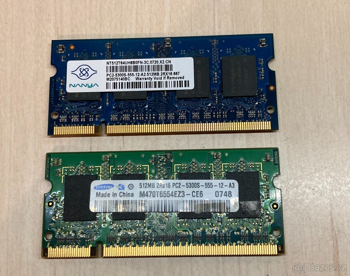 Díly z notebooku ASUS – chladič, RAM, CPU, WiFi, touchpad - 7