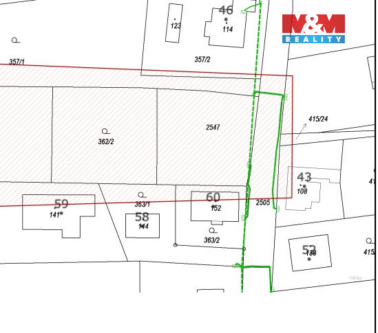 Prodej pozemku k bydlení, 820 m², Trocnov u Borovan - 7