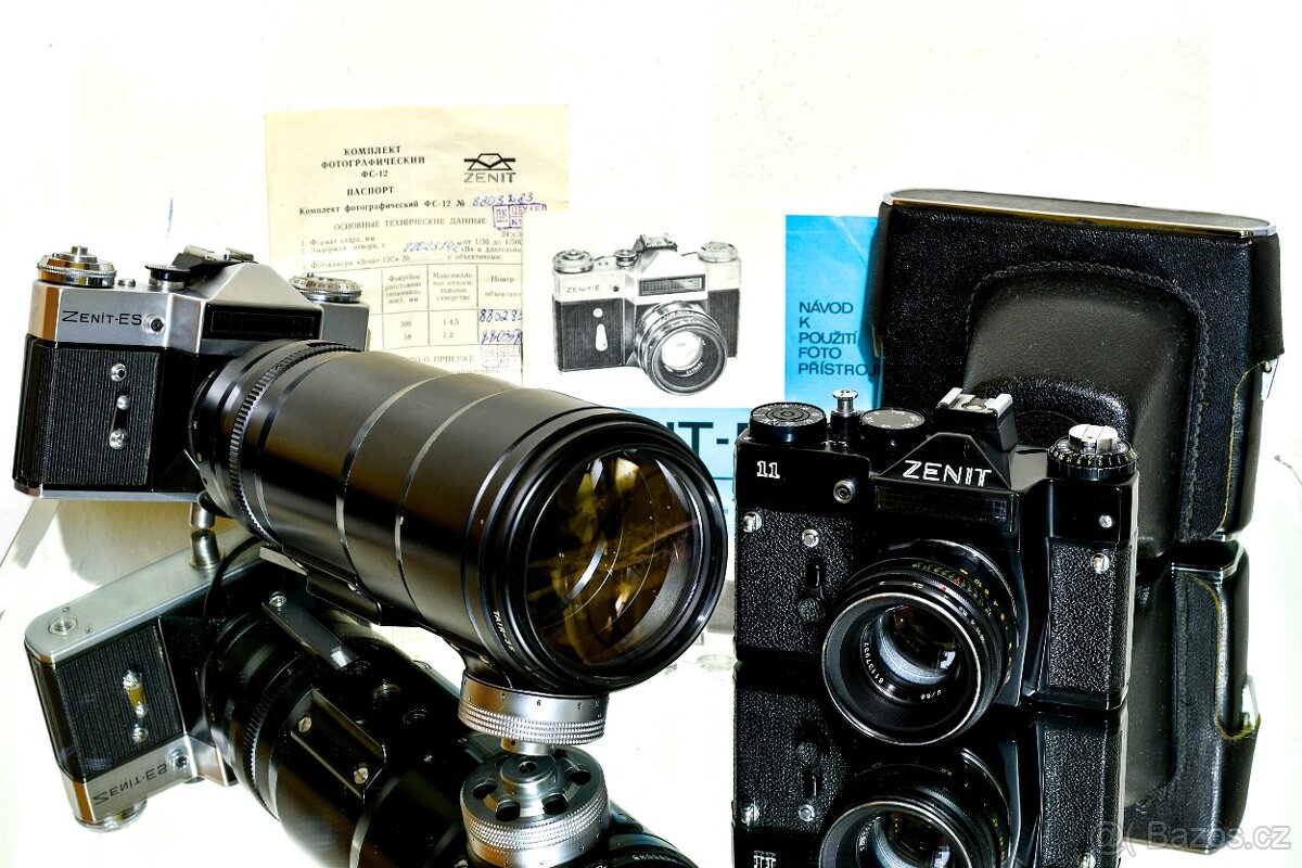 Photosniper Tair 3 +Helios 44-2 +2x Zenit Po SERVISU - 7