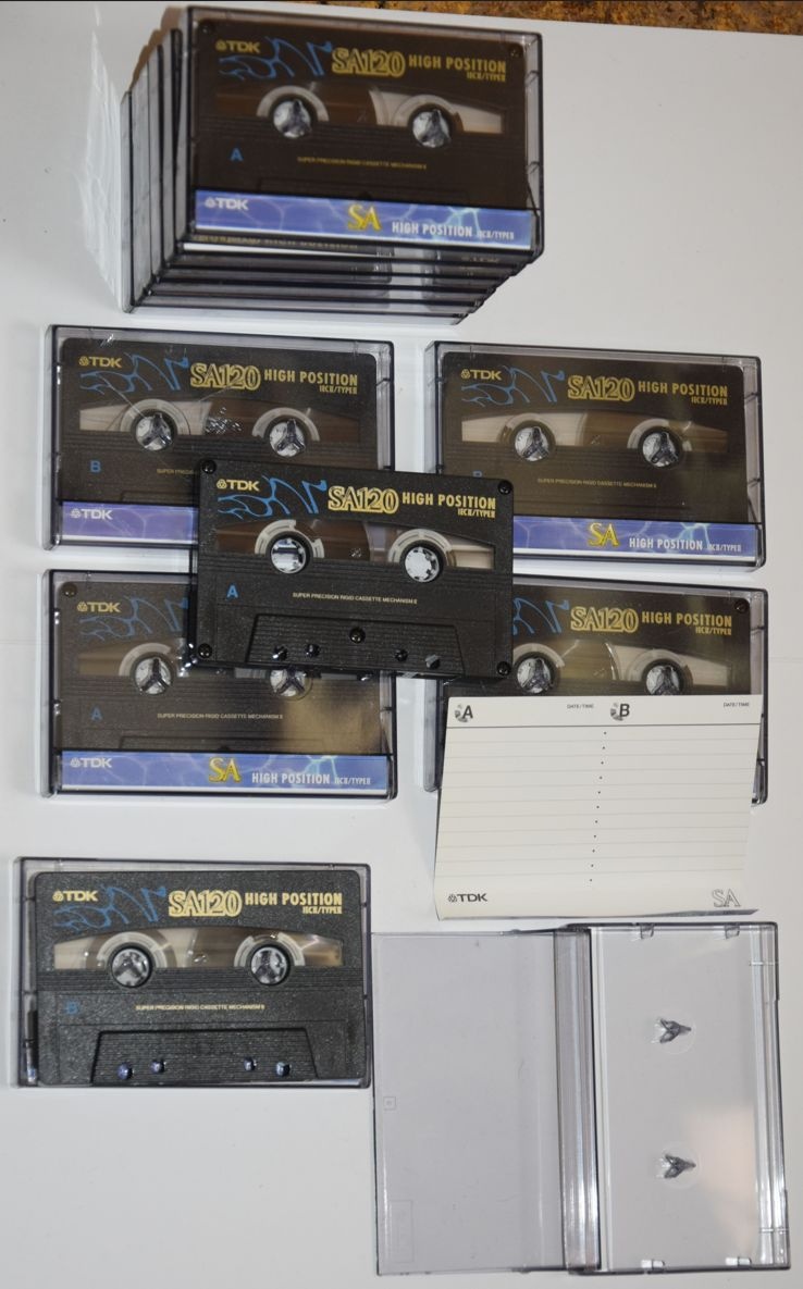 Magnetof.kazety MC TDK SA 120min., typ II chrom, CRO2,6 ks - 7