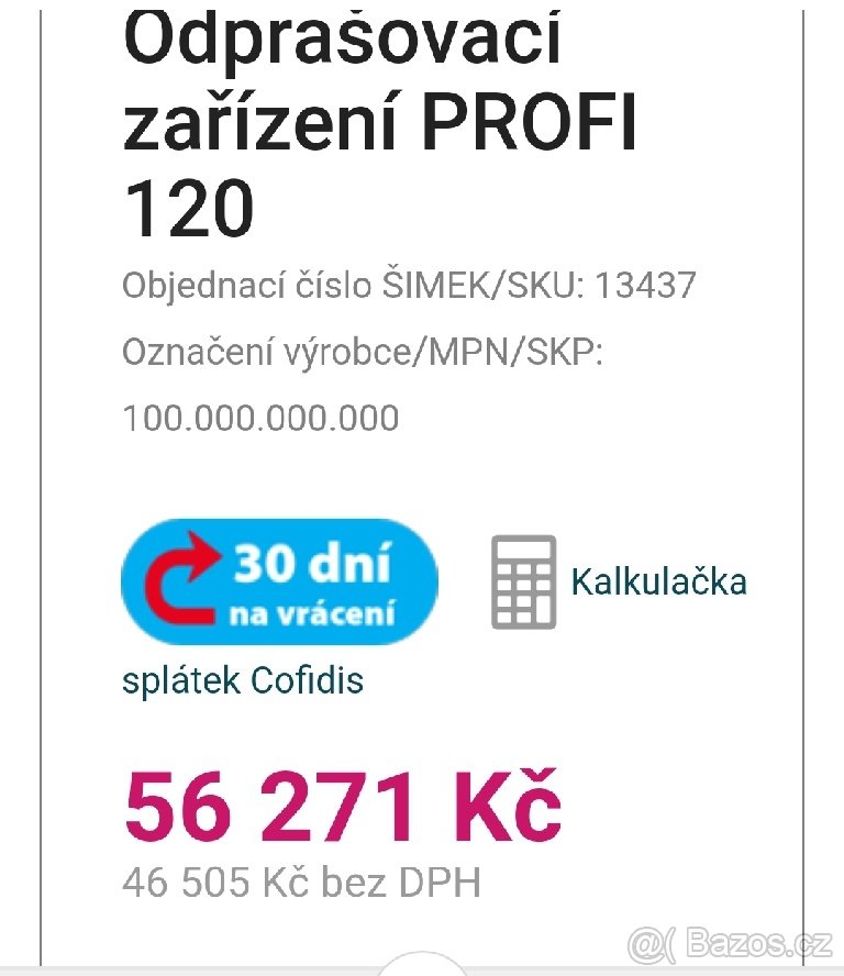 Urban odprašovací zařízení profi 120 - 7