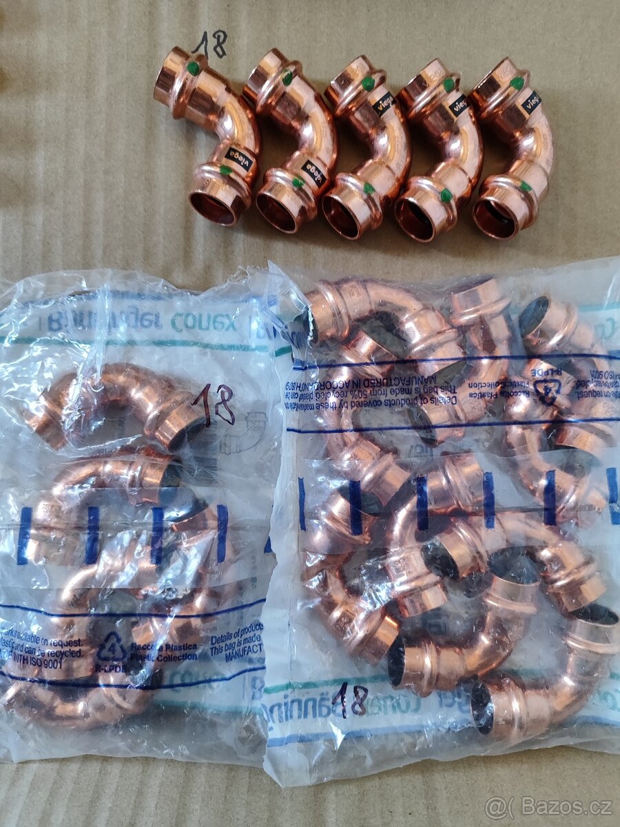 Měděné trubky lisované spojky - 7