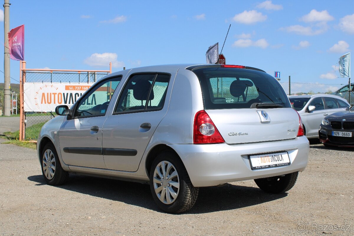 Renault Clio 1,2i 43KW, KLIMA, ČR, 102.871 km, r.v. 2006 - 7