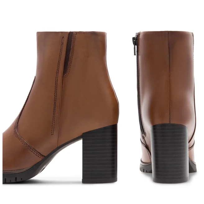 ♥️ Dámské kotníkové boty / polokozačky kožené hnědé Lasocki - 7