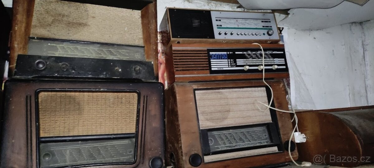 Dřevěné rádio, 40ks, Gramofony magnetofon - 7