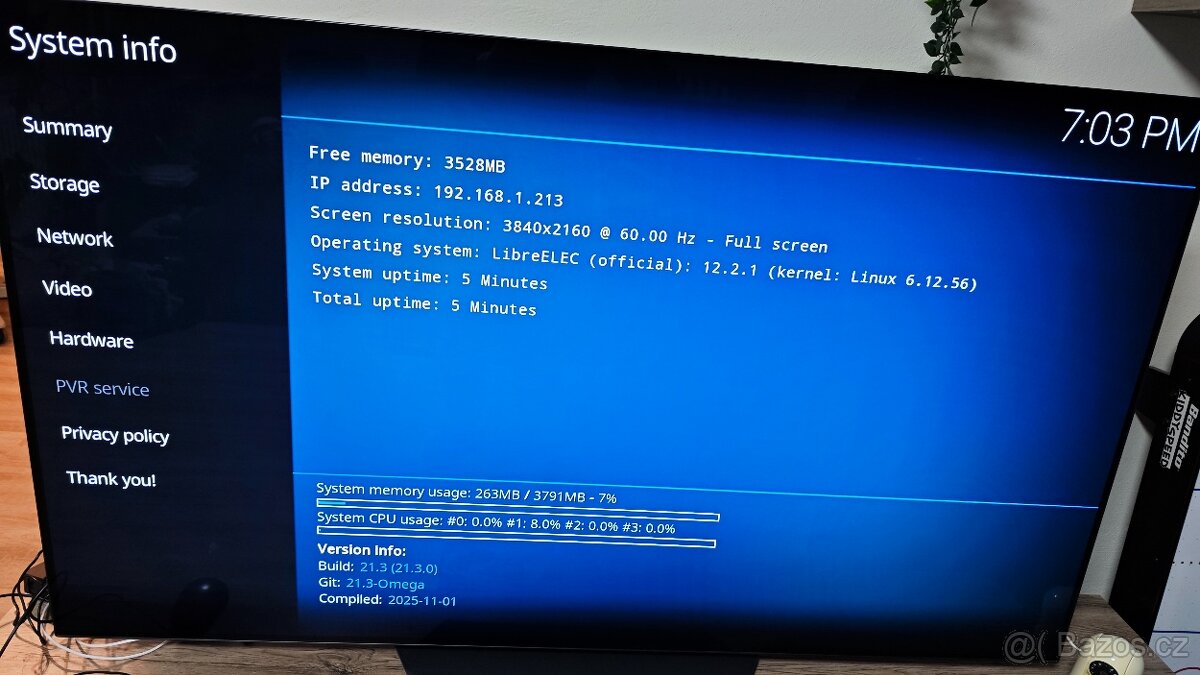 Mini počítač Raspberry Pi 4 4GB+32GB MicroSD - plně funkční - 7