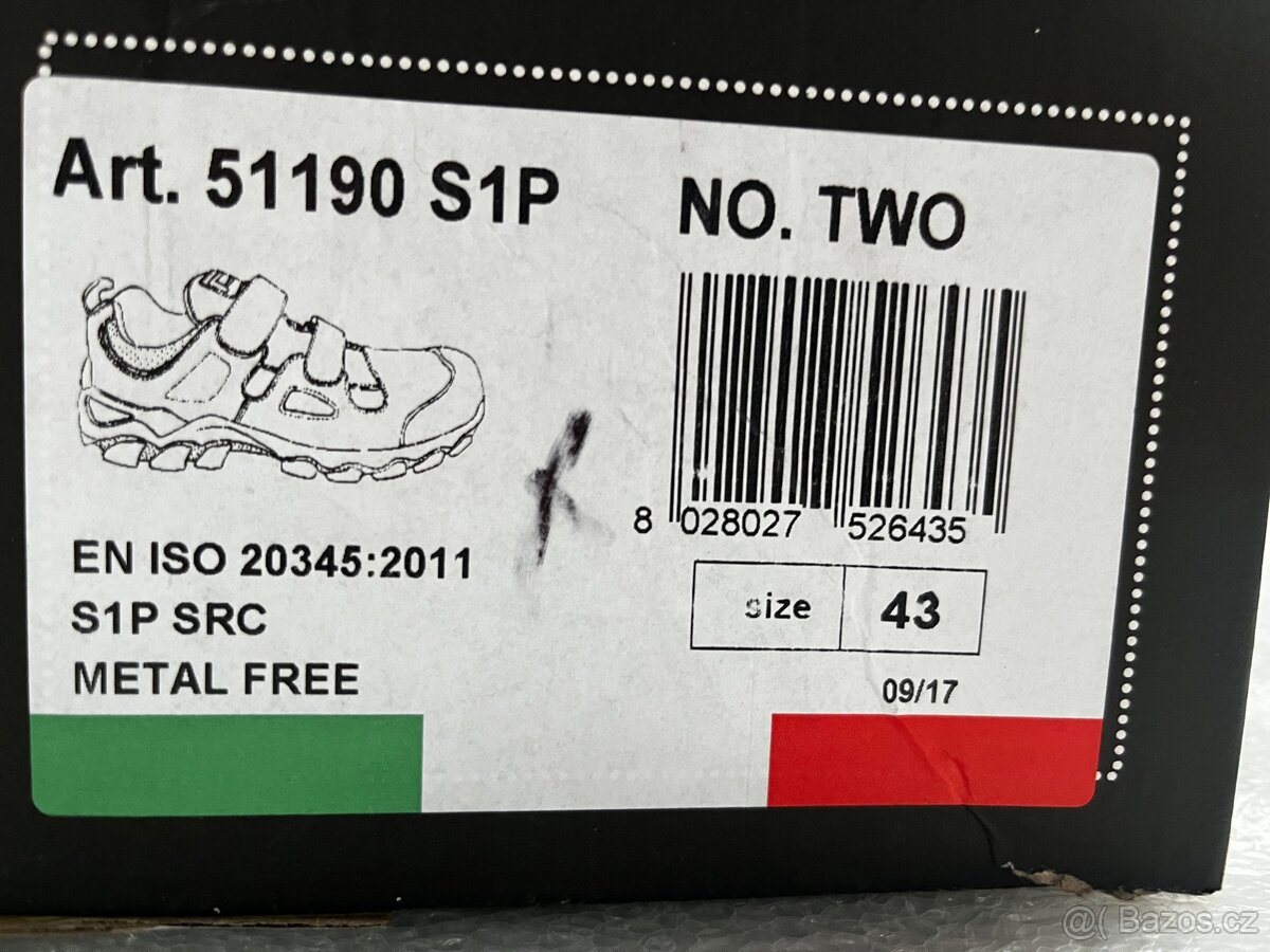 Pracovní boty 43 panda ocelova spicka - 7