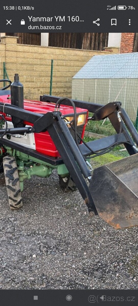 Traktůrek 4x4 s Nakladacem + vlek sklapeci - 7