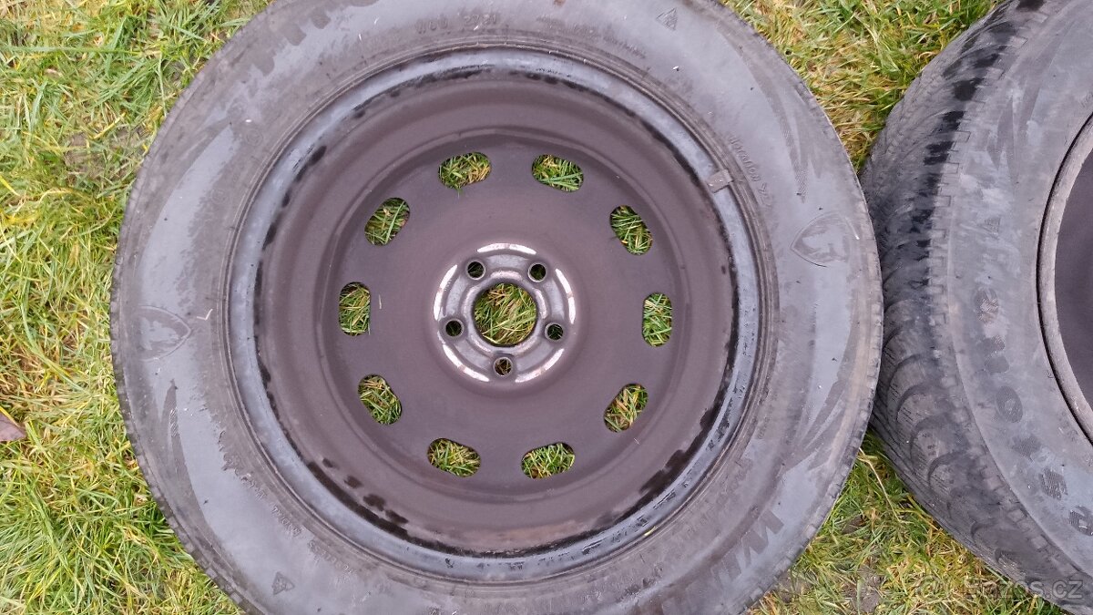 4x ORIGINÁLNÍ ocelové disky 5x100 R15 6J ET38 – VW/Škoda (TO - 7