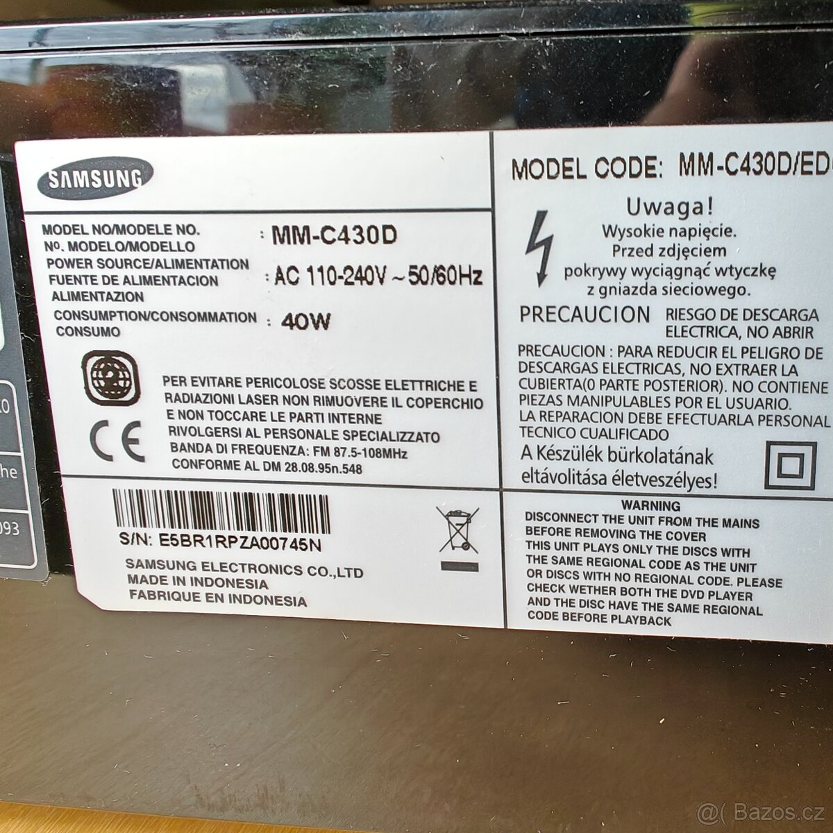 Mikrosystém Samsung MM C430D - 7