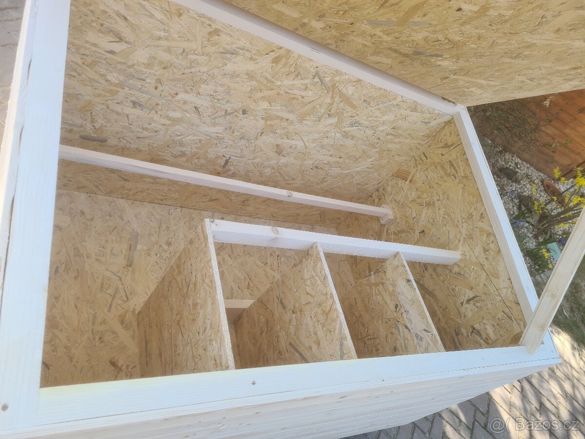 Kurník standart - zateplený, palubky/OSB - 3 velikosti - 7