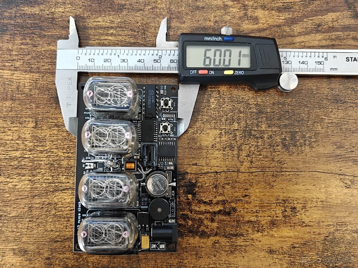 Modul digitronových hodin 4x IN12 - 7