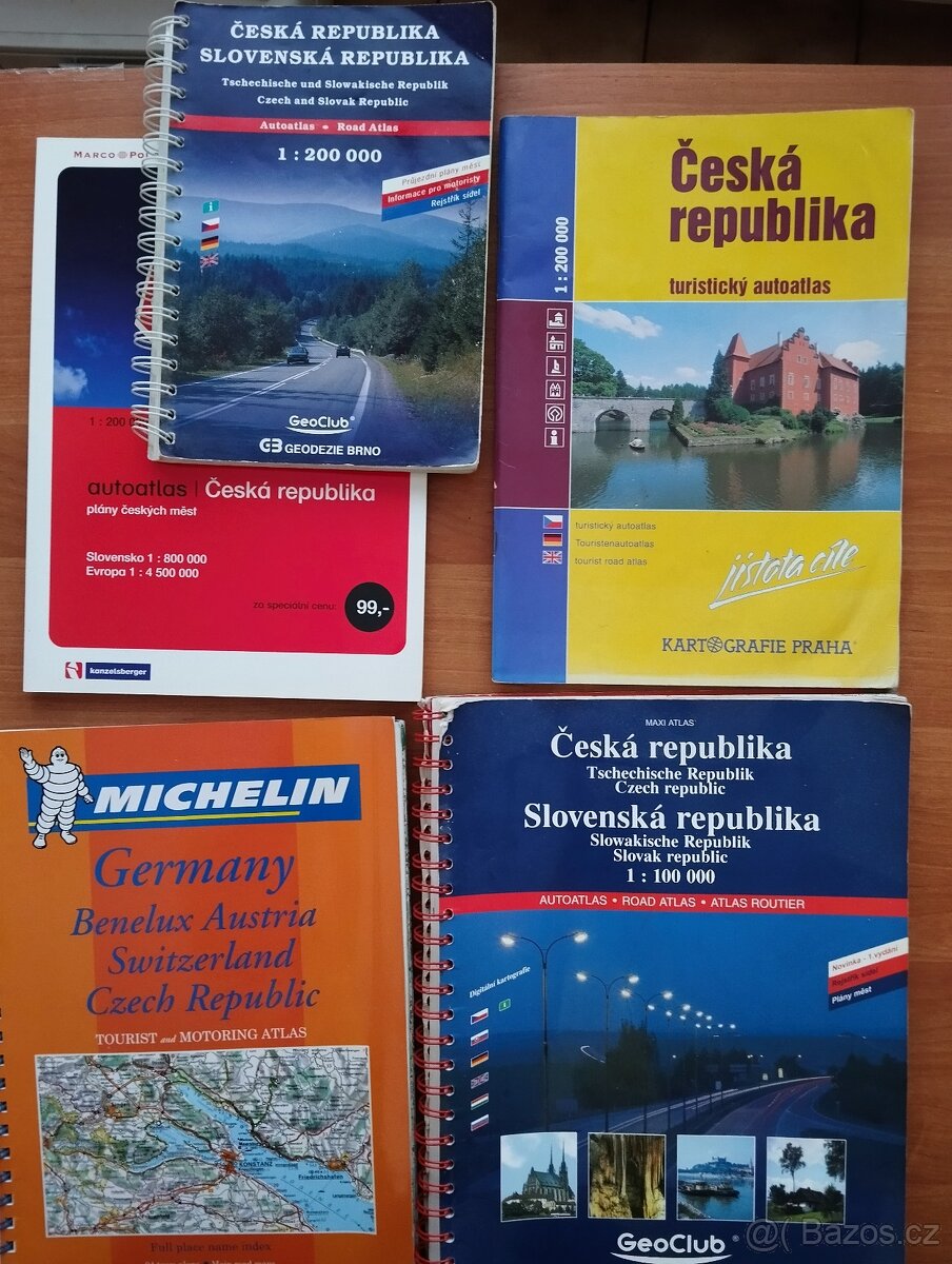 Autoatlasy, mapy, průvodci ČR i Evropa - 7