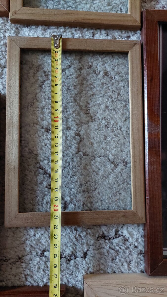 Rámečky dřevo termo osika cedr.se sklem - 7
