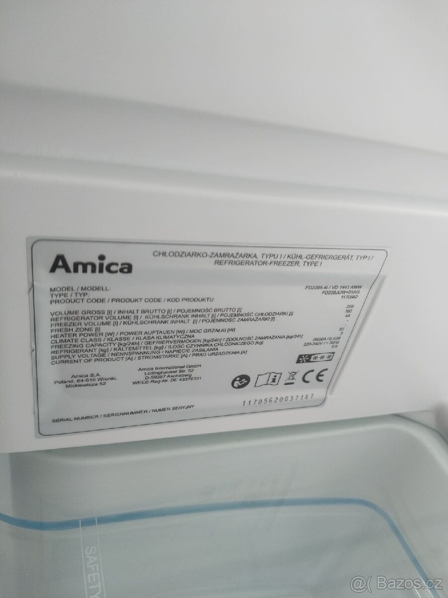 Lednice Amica A+ - 7