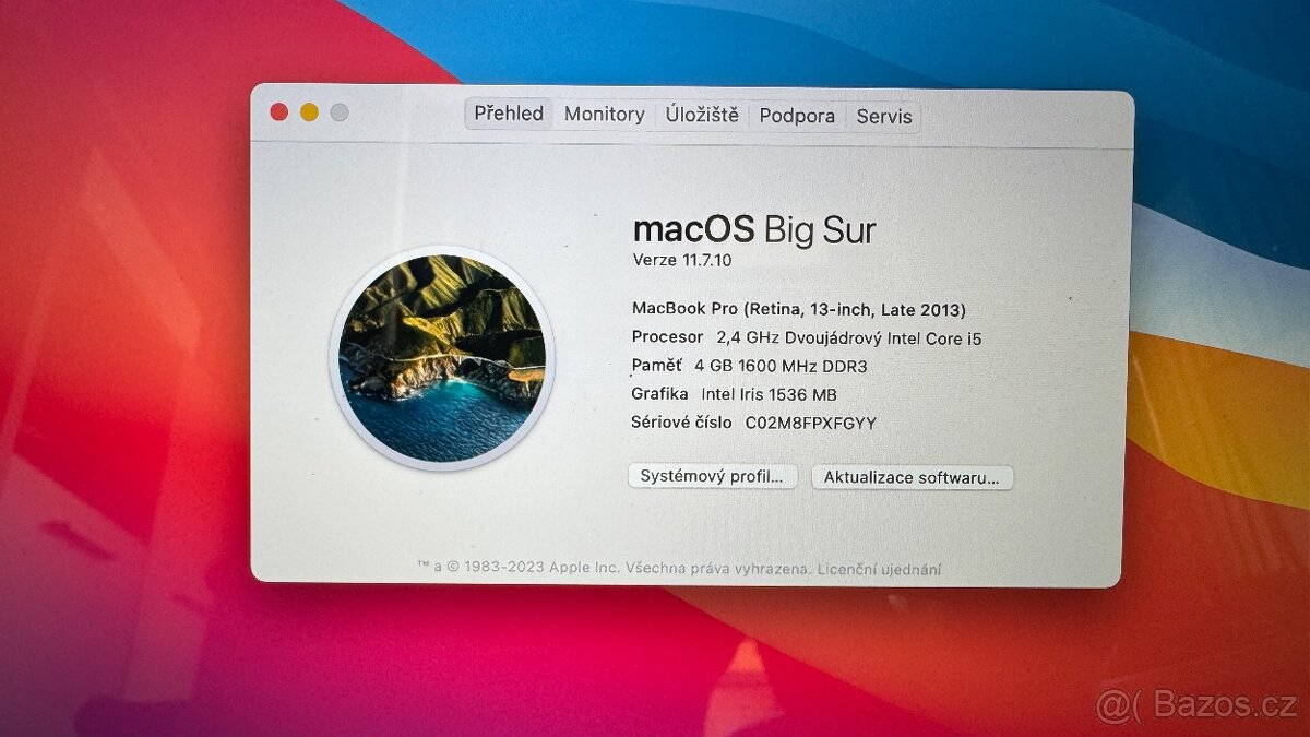 Apple MacBook Pro 13,3", i5, 4GB RAM, 250GB SSD - 7