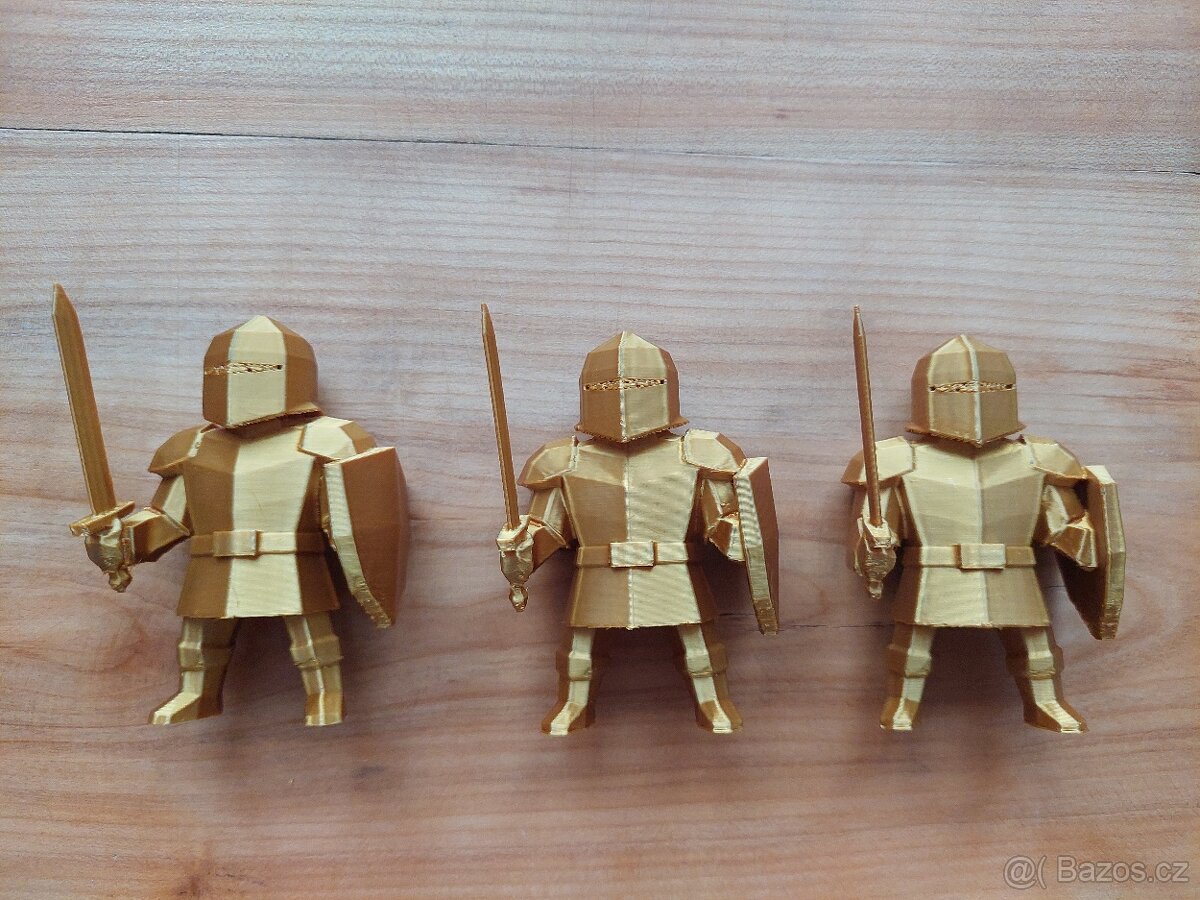 Nová figurka zlatý rytíř, zbrojnoš, středověk, rytíři SLEVA - 7