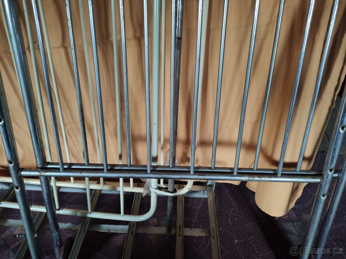 Retro kovová dětská postýlka - 7