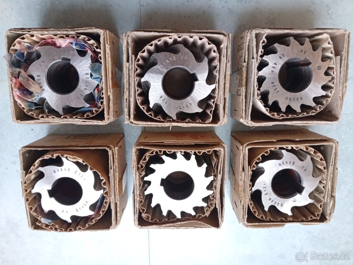 Frézy NAREX Czechoslovakia - nepoužité uloženky - 7