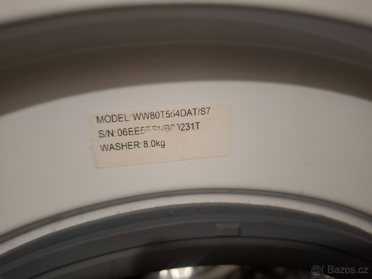 Smart parní pračka Samsung na 8kg prádla bluboka 55cm stará - 7