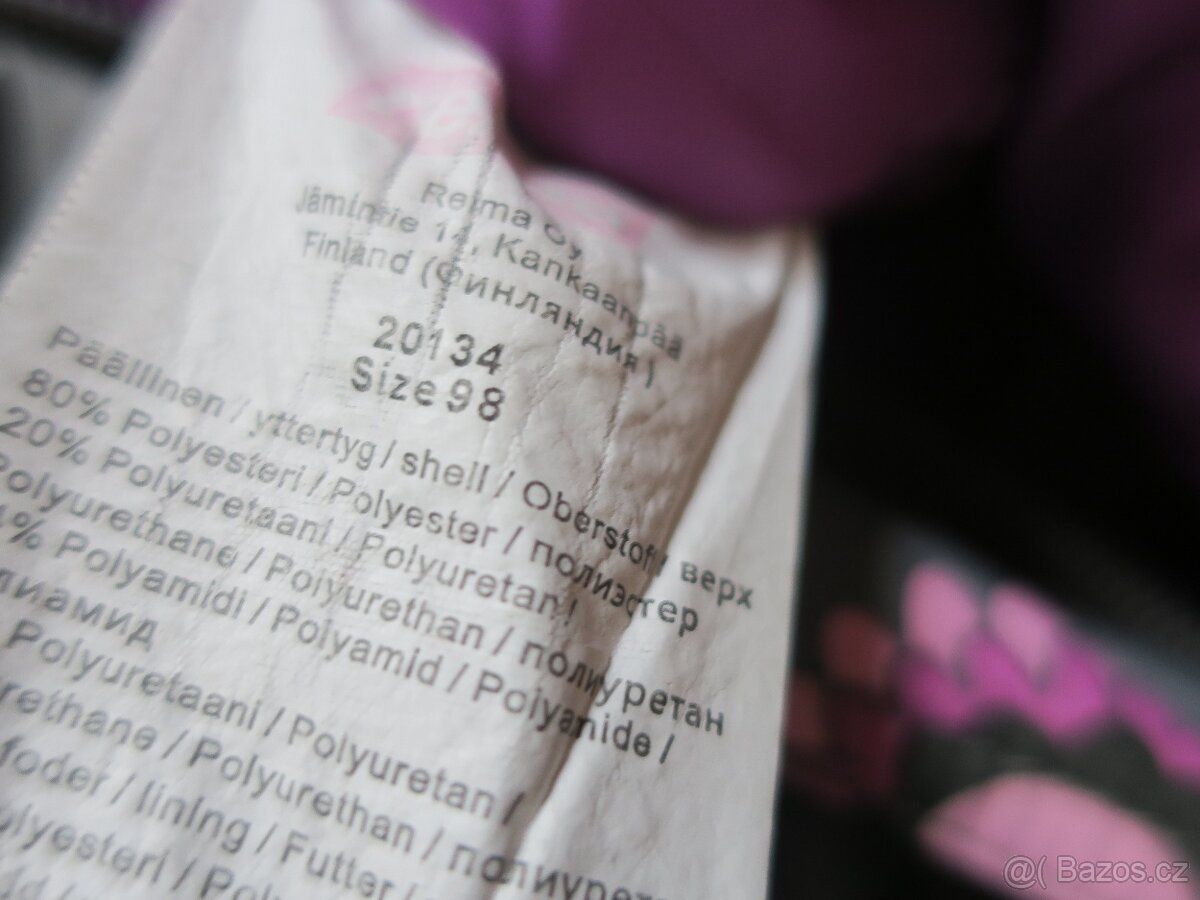 Zimní kombinéza zn. Reima vel. 98 - 7