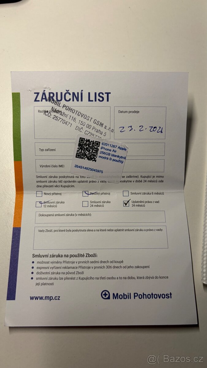 iPhone Air 256GB blue blankytně modrý - 7