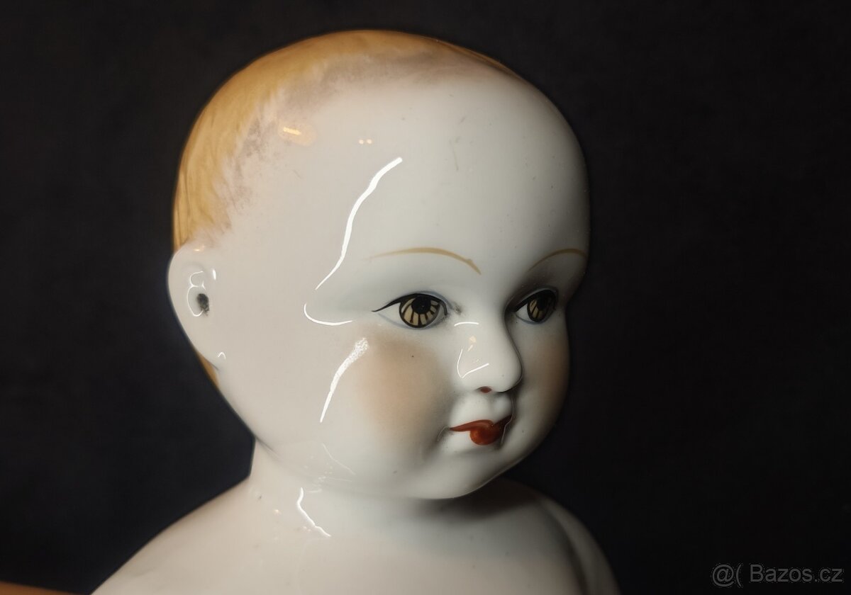 Starožitná koupací panenka - Frozen Charlotte - 7