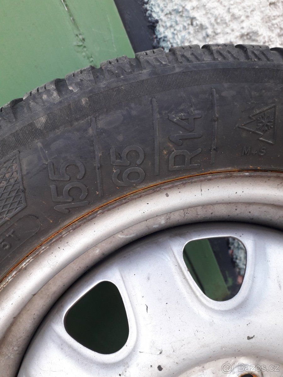 Opel Agila,Suzuki R vagon - 4 ks kompetních kol - 7