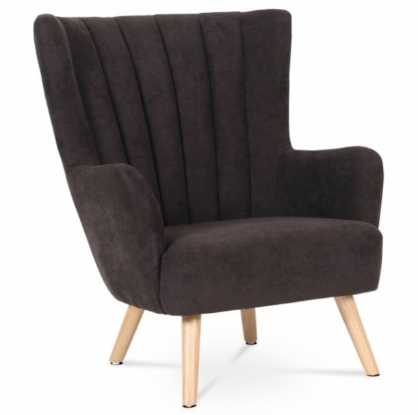 Křeslo ušák AK-311 hnědá látka - 7