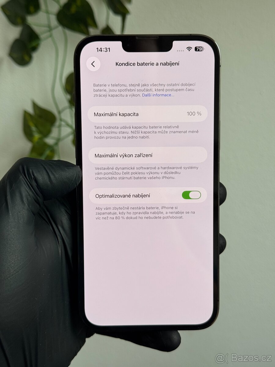 iPhone 13 Pro Max 128GB černá - 100% baterie - 7