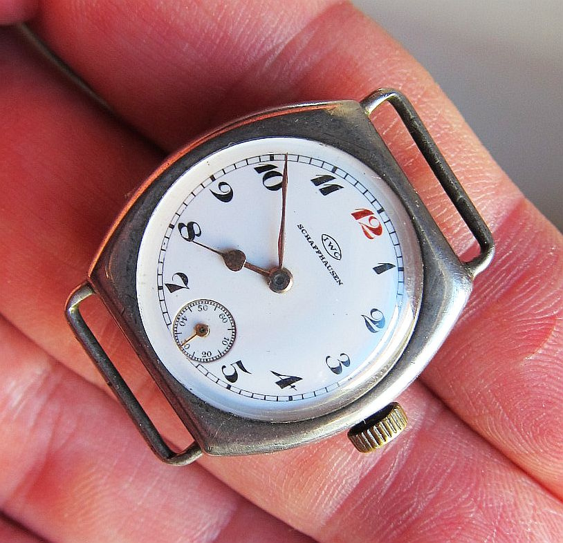 Staré stříbrné švýcarské dámské hodinky IWC SCHAFFHAUSEN - 7