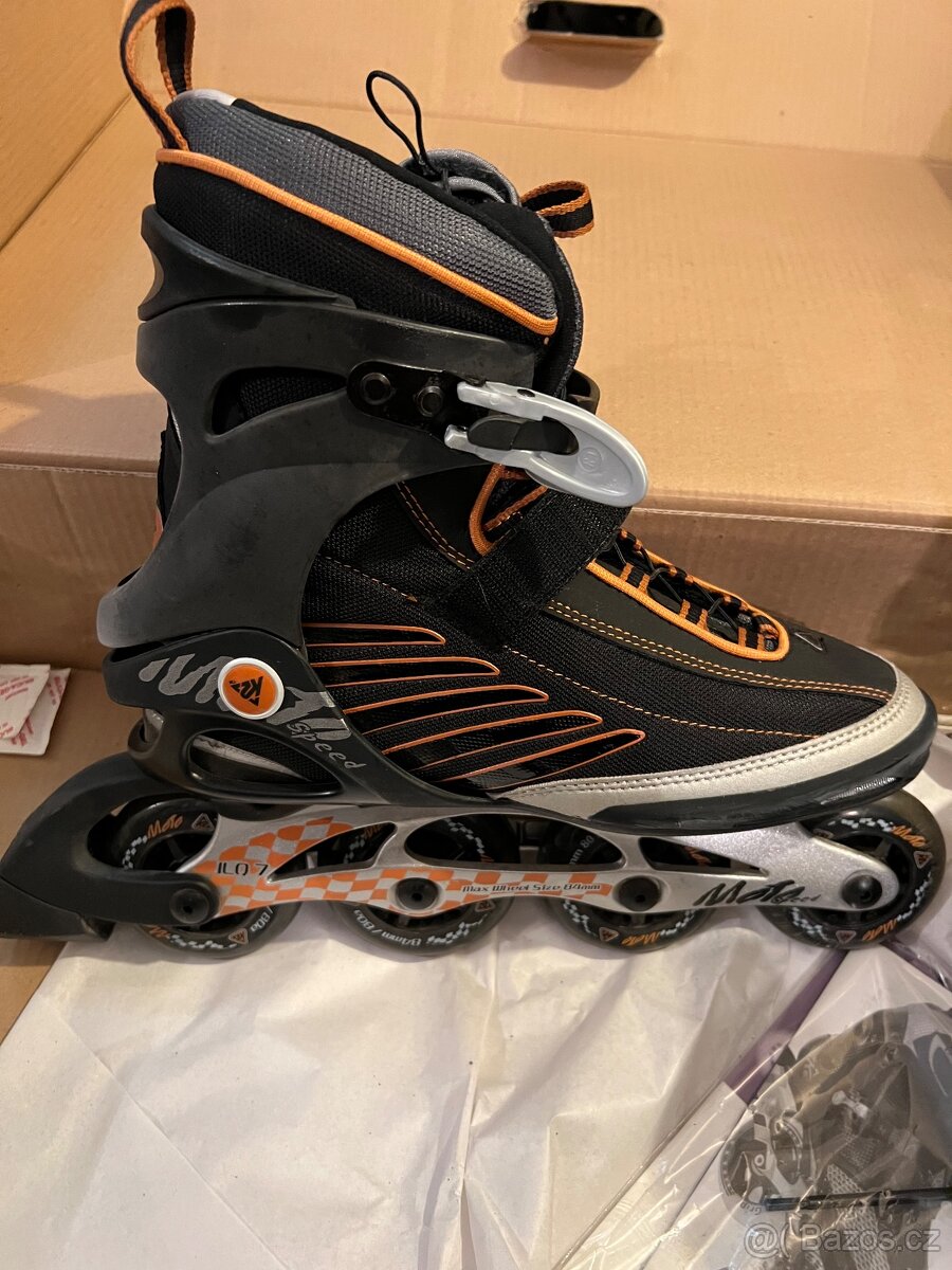 Pánské kolečkové brusle,K2 Moto Speed, vel 44 - 7