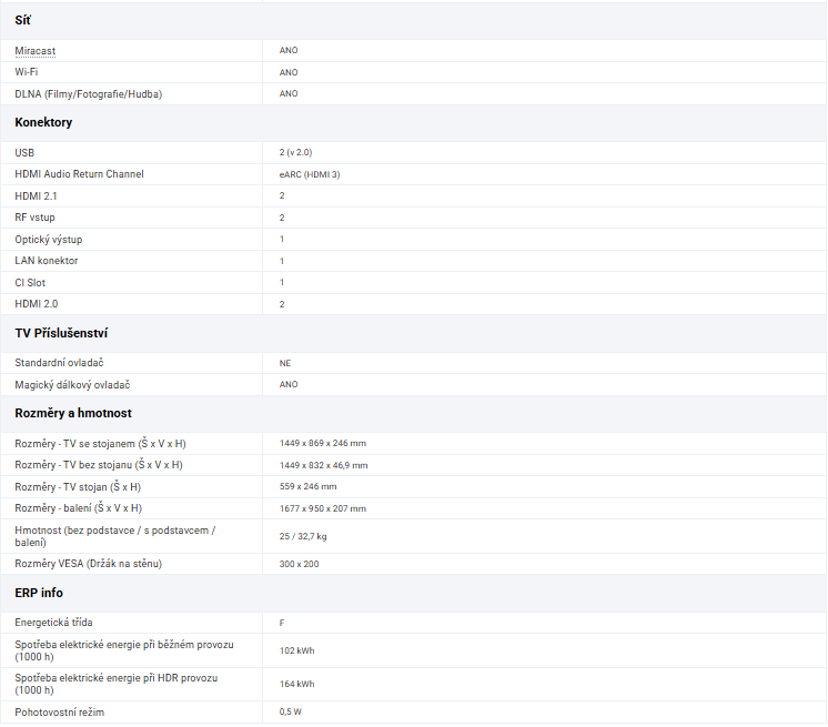 Prodám televizi 65 LG OLED65B33 - 7