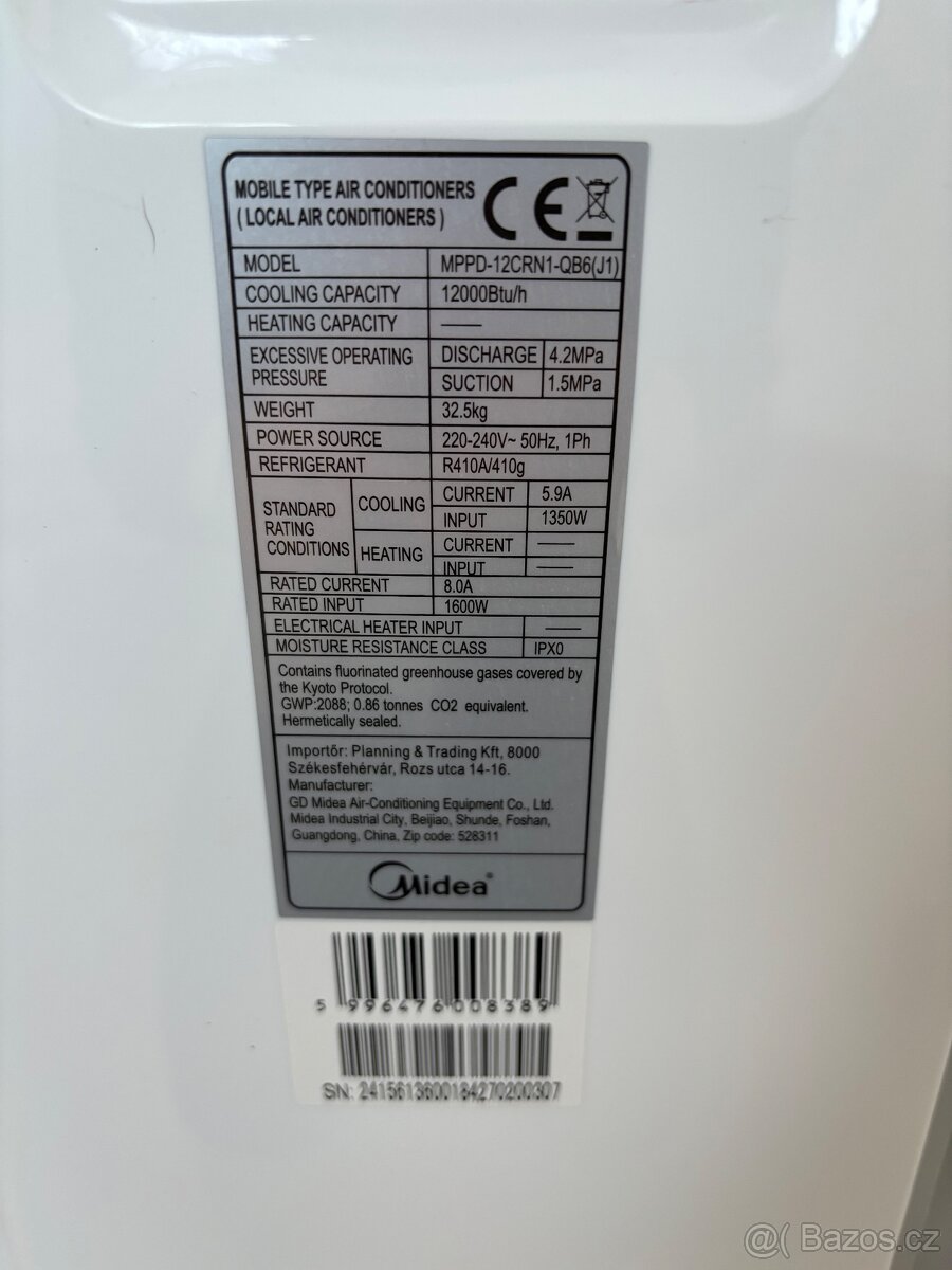 Mobilní klimatizace Midea - 7