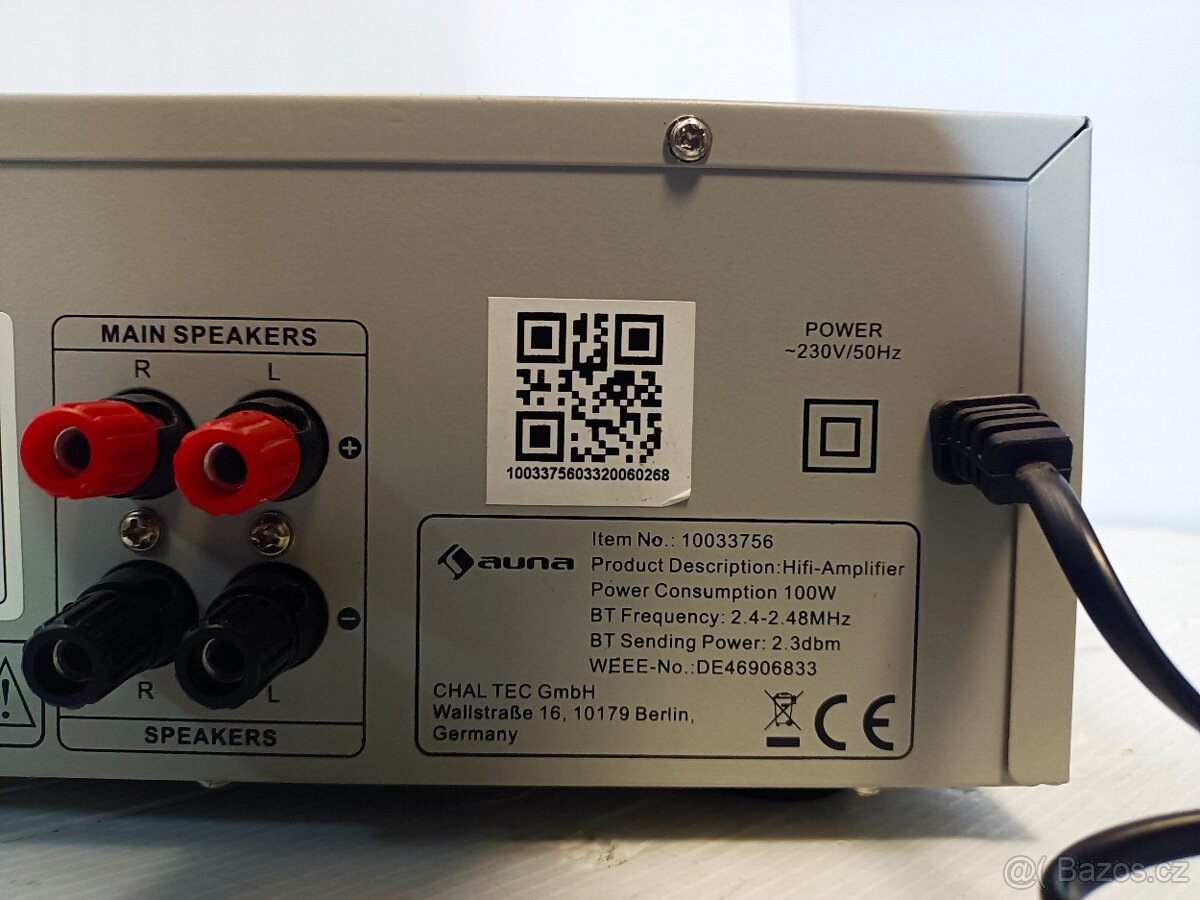 AUNA stereo zesilovač typ10033756, USB,SD,Bluetooth - 7