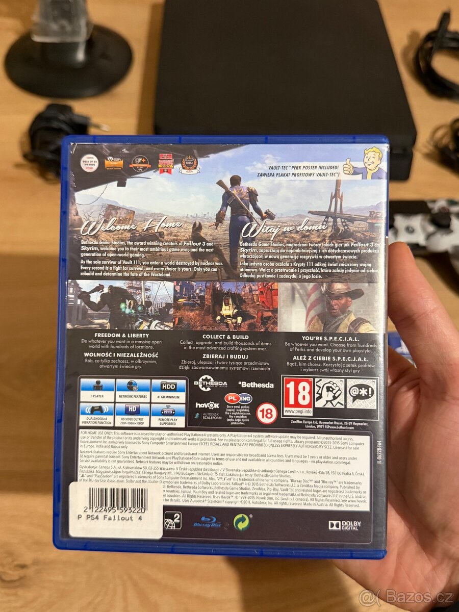Sony PlayStation 4 Slim 1TB + ovládače , PS4 hry a stanica - 7