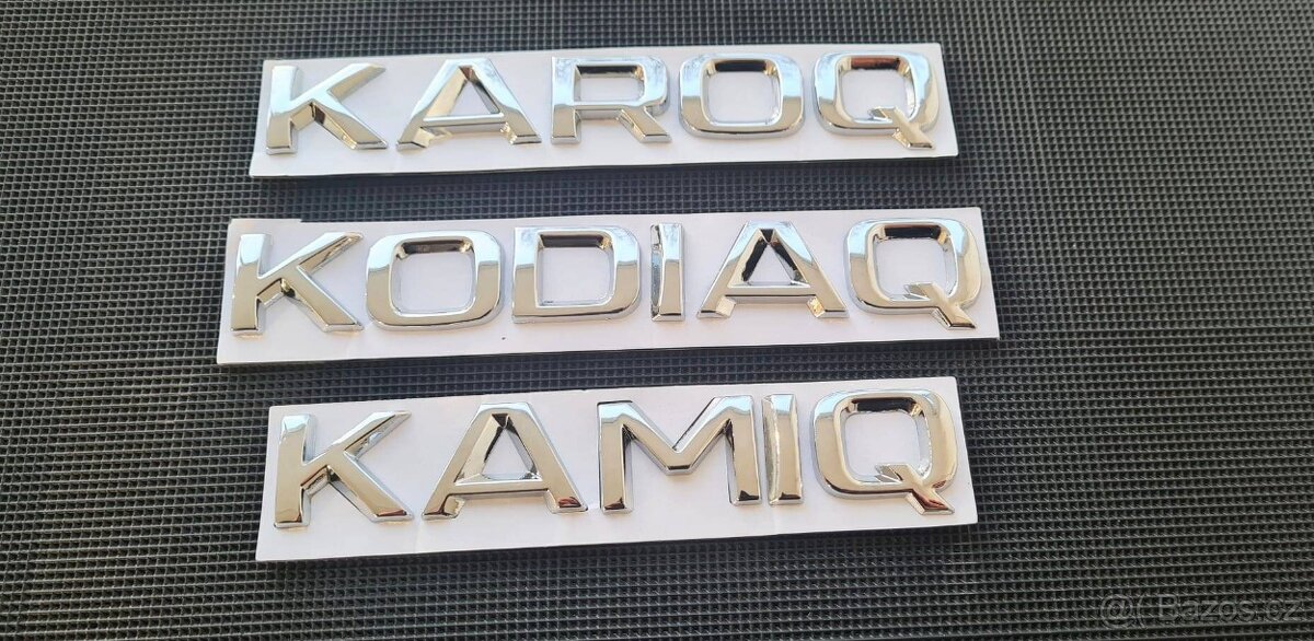 ŠKODA nápisy ČIERNE / CHROMOVE - 7