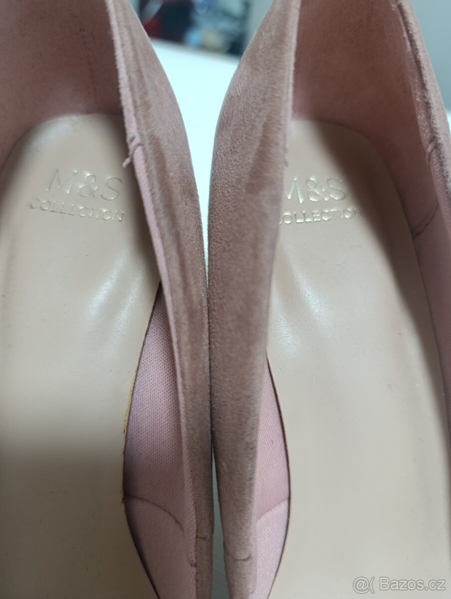 Růžové společenské boty - 7