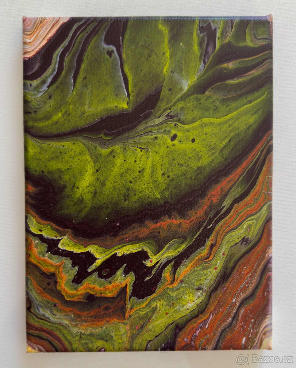 Akrylové obrazy - tekuté emoce - 7