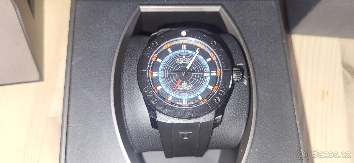 Hodinky Edox Class 1 GMT Worldtimer 93005 37N NOBU - 7