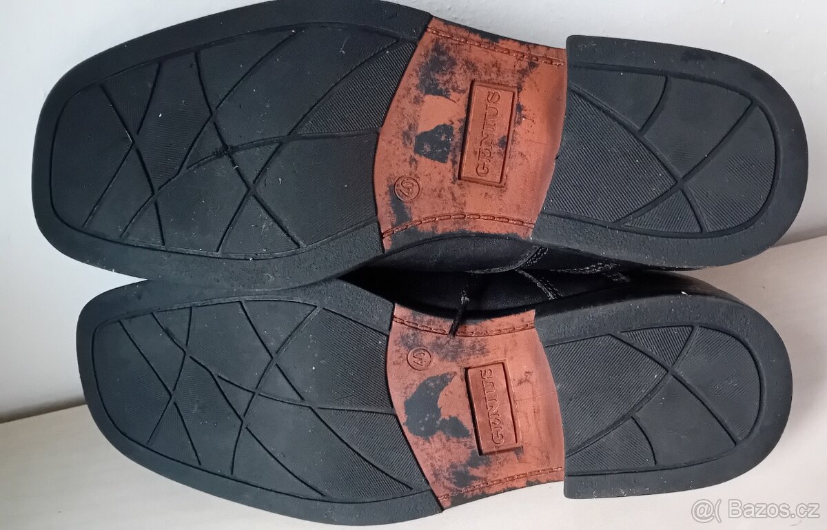 pánské celokožené polobotky zn. Genius - 7