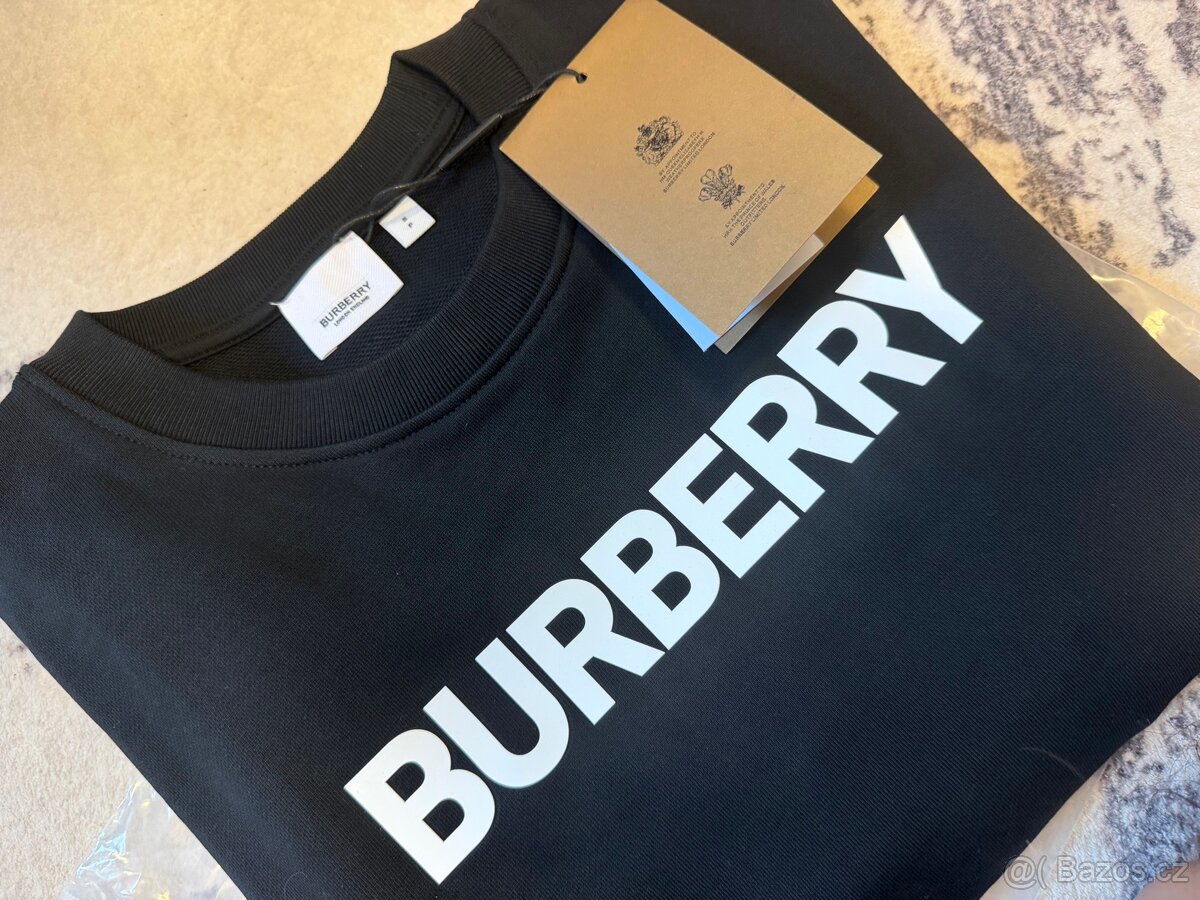 Pánská mikina – černá s bílým logem - 7