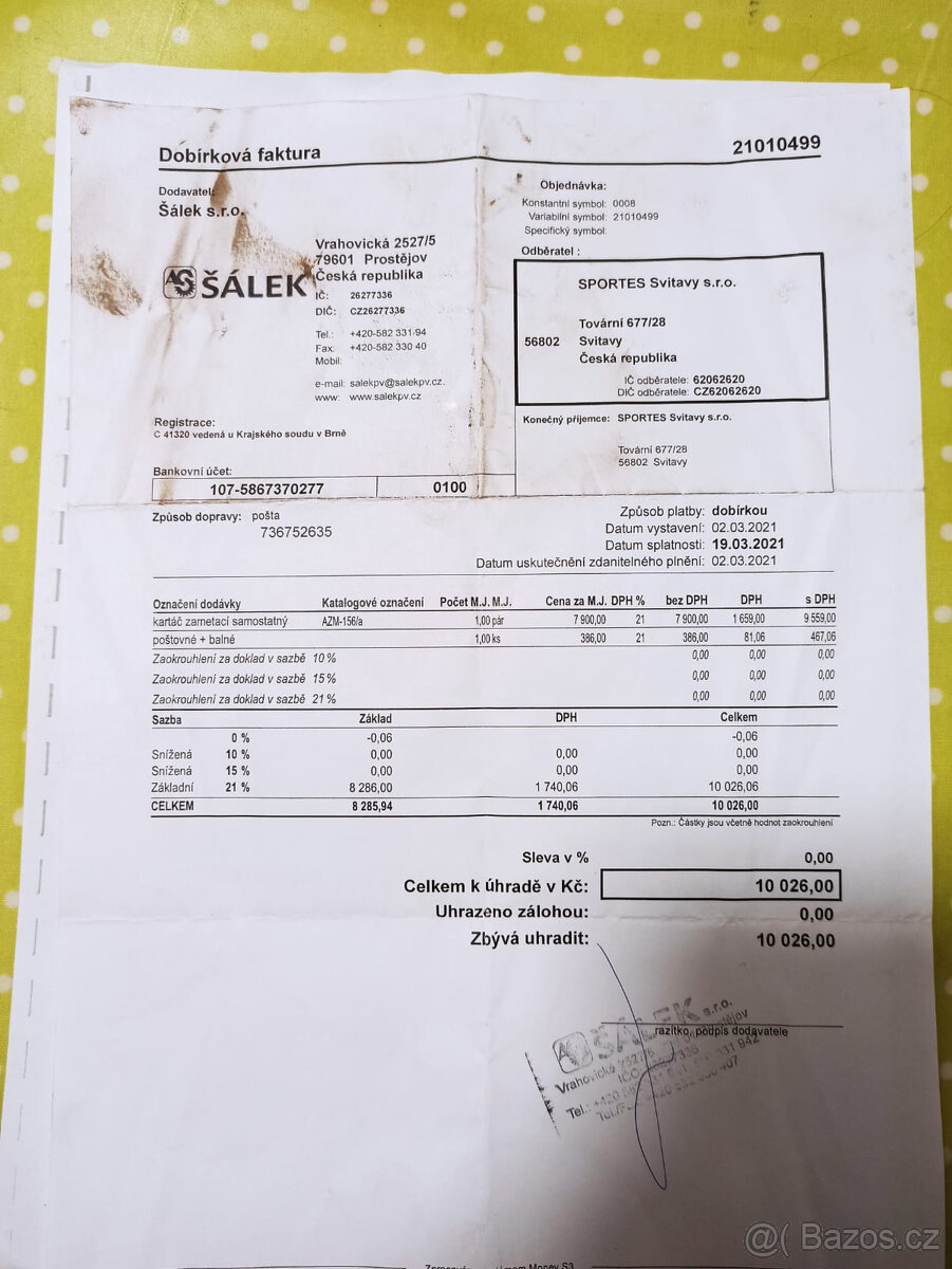 Zametací kartáč Šálek s.r.o. - 7