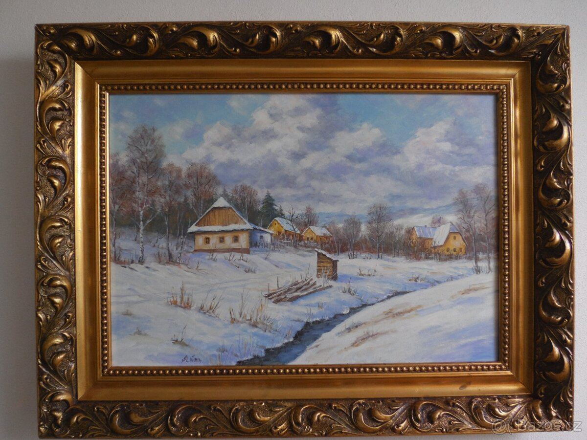 Obraz Svatý motiv, malba, signováno - 7