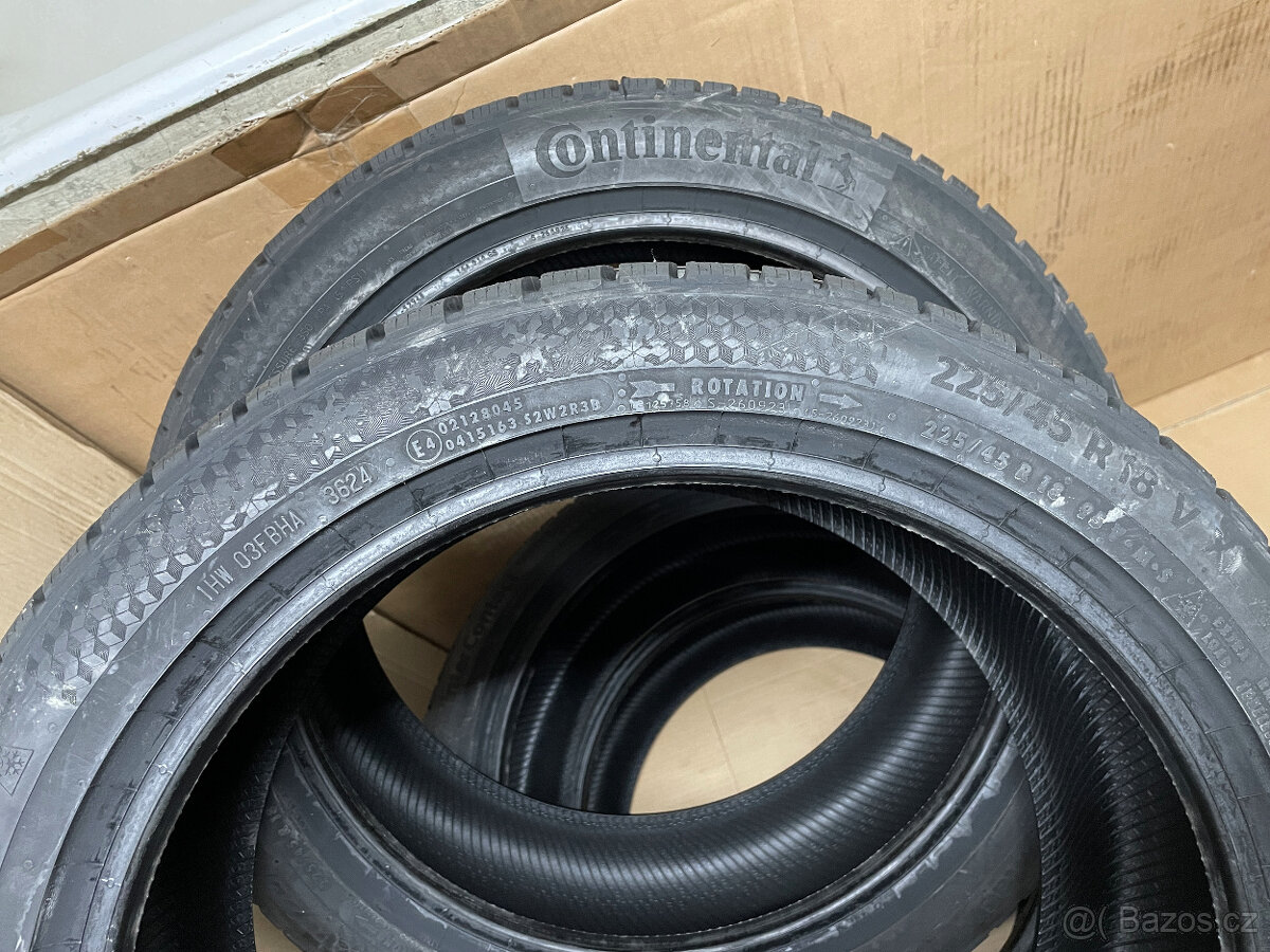NOVÉ ZIMNÍ CONTINENTAL WC TS870P 225/45/18 95V XL FR DOT2024 - 7
