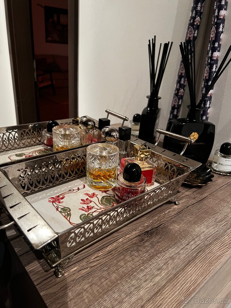 Vintage kovový podnos (antikvariát) - 7