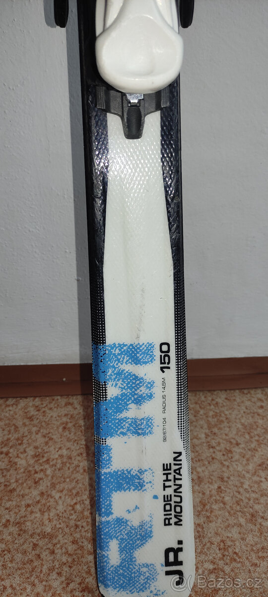 Lyžařský set Völkl RTM 150 cm + vázání Marker + hůlky - 7