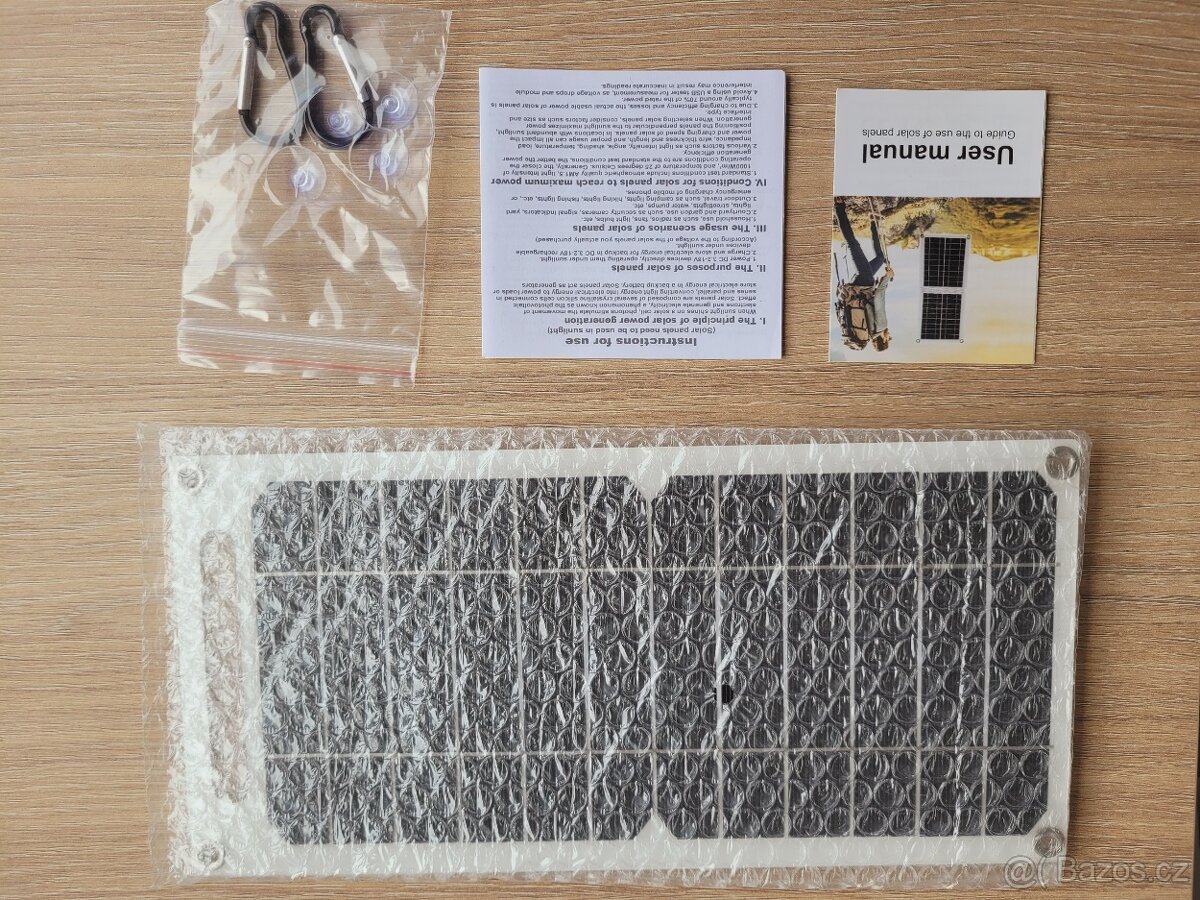 Solární panel 10W přenosný s USB portem - NOVÝ - 7