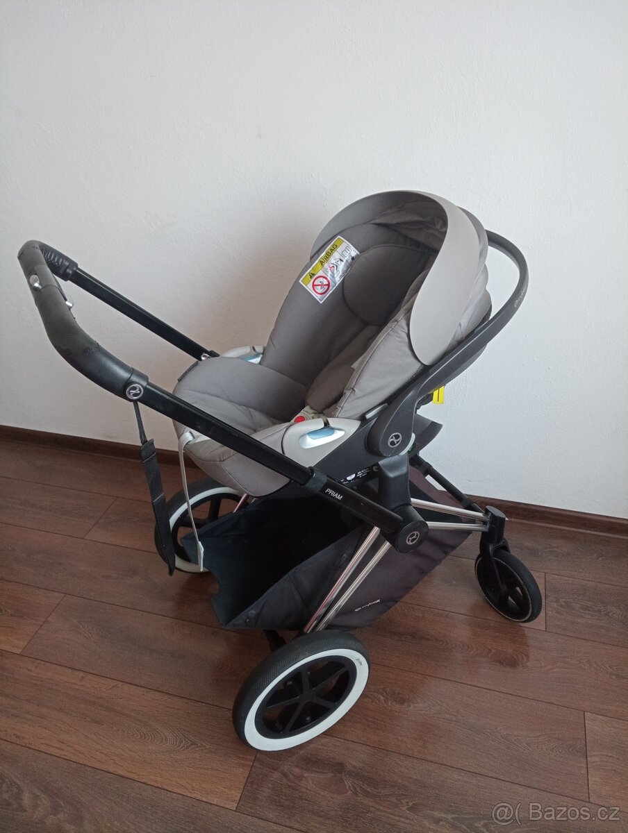 Cybex Priam Black 3v1 + polohovací autosedačka Cybex - 7